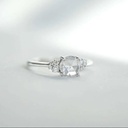 Rose Cut Moissanite Ring, 18K Solid Gold Ring For Women, Vintage Unique Style Moissanite Engagement Ring, Cluster Art deco Moissanite Ring