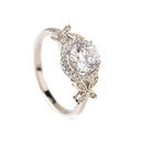 Round Cut Fancy Engagement Ring, Wedding Ring for Women