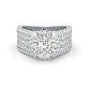 Round Cut Fancy Engagement Ring, Handmade Jewelry, Wedding Ring for Women