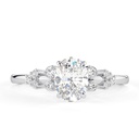 Snowdrift Oval Cut Engagement Ring, Colorless Moissanite Wedding Ring, Proposal Ring, Anniversary Ring For Women, 4-Claw Prongs Ring