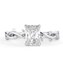 Radiant Cut Diamond Twisted Anniversary Ring for Women
