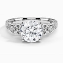 Round Cut Fancy Engagement Ring, Wedding Ring for Women