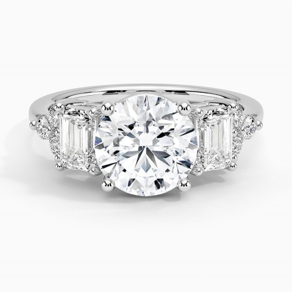 Round Cut Fancy Engagement Ring for Women, Wedding Ring, Gift Ring