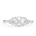 IGI Certified H/SI1 Asscher Cut Lab Grown Diamond Engagement Ring in Choice of 14k Gold