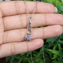 Round Cut Diamond Unique Pendant For Women