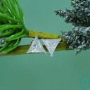 Triangle Cut Stone Stud Earring For Women

