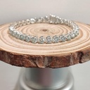 Round Cut stone Sterling Silver Tennis Bracelet For Women