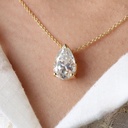  Pear Cut Diamond Necklace For Women
