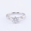  Round Cut Diamond Unique Style Engagement Ring for Women                              