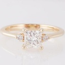 Princess Cut Diamond 3 Stone Anniversary Ring for Women