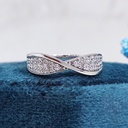 Unique Two Row Pave Set Moissanite Band, Round Brilliant Cut Moissanite Half Eternity Matching Wedding Band, Anniversary Band, Handmade Ring
