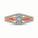 Authentic Halo Design Diamond Halo Engagement Wedding Ring 10K White Gold