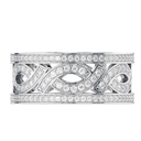 Round Cut Diamond Unique Heavy Eternity Wedding Band For Women