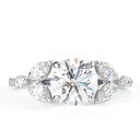 Round Cut Diamond Unique Style 7 Stone Anniversary Ring for Women