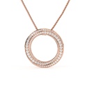 Round Cut Diamond Unique pendant For Women