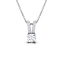 Round Cut Diamond Unique Pendant For Women
