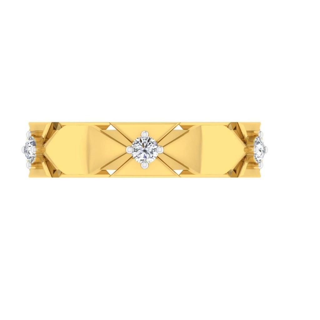 Round Cut Diamond Eternity Wedding Band For Women