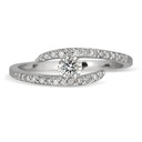 Round Cut Diamond Unique Style Birthday Gift Ring for Women