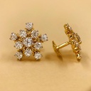 Round Cut Diamond Unique Style Stud Earrings For Women