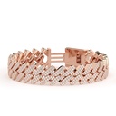 Round Cut Diamond Cuban Link Hip Hop Bracelet For Men