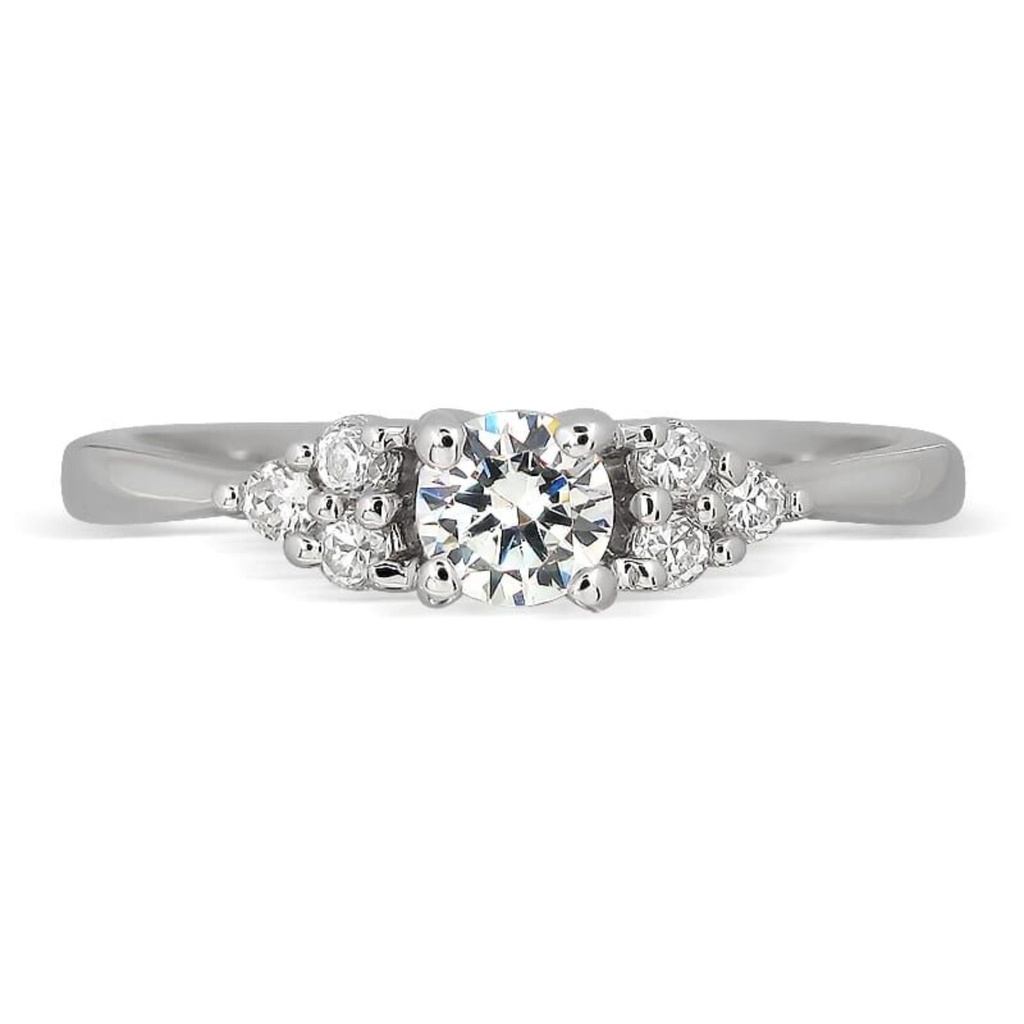 Round Cut Diamond 7 Stone Engagement Ring for Women