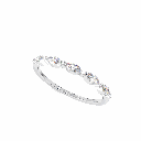 Marquise Round Diamond Half Eternity Band for Women