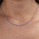 1.70MM Round Cut Diamond Tennis Chain For Women