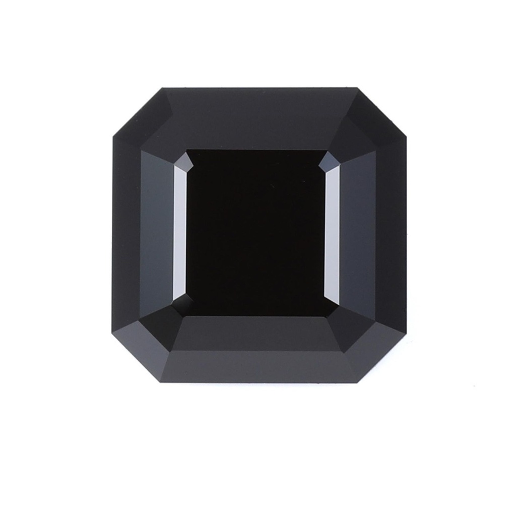 Loose Moissanite Black Clean Asscher Cut 4.00 MM