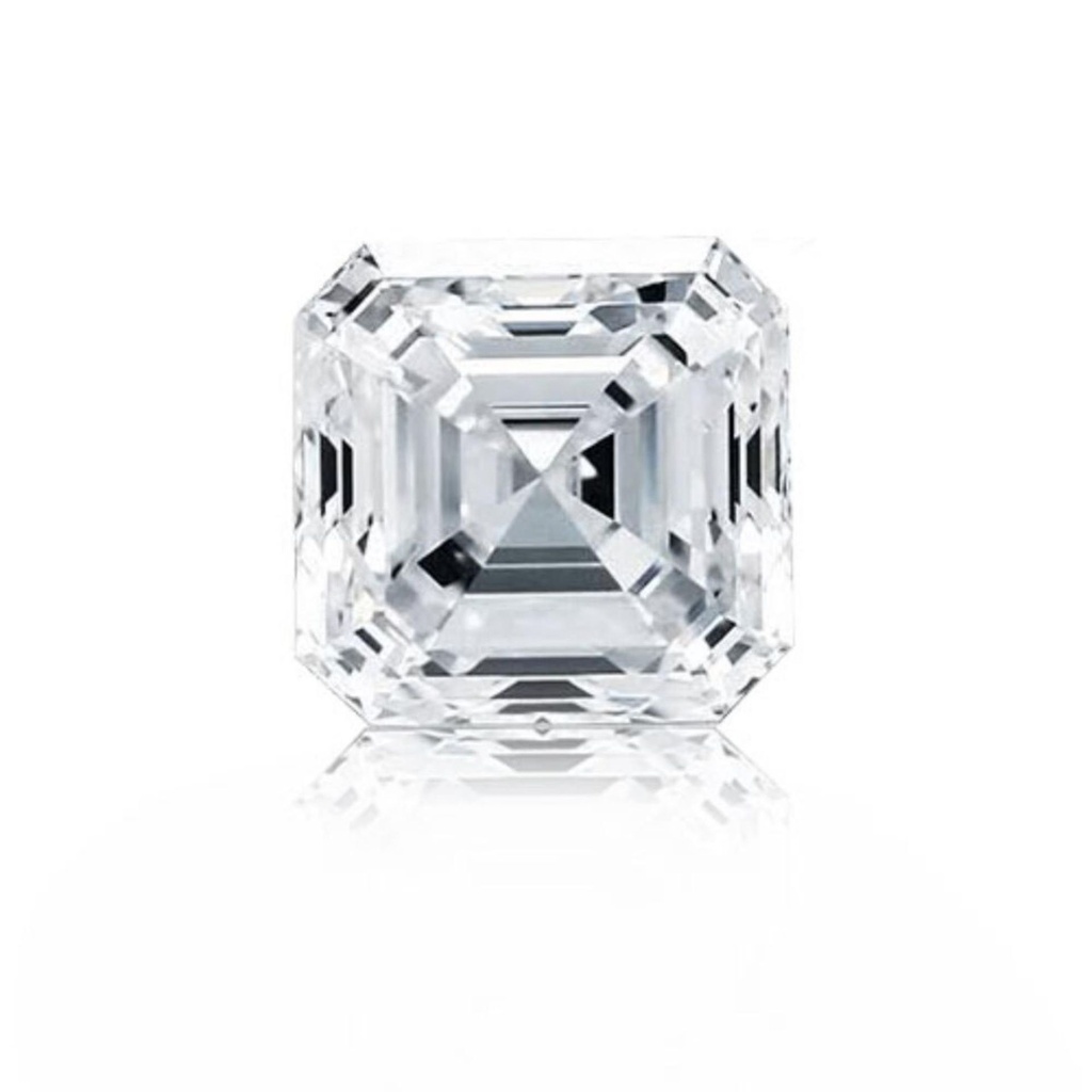 Loose Moissanite White Clean Asscher Cut 6.00 MM