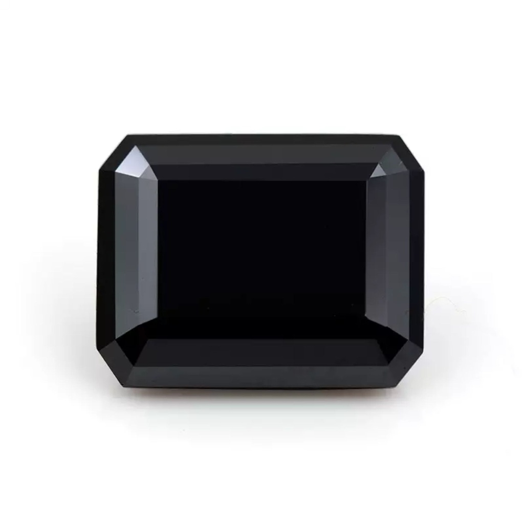 Loose Moissanite Black Clean Emerald Cut 6.00 x 4.00 MM