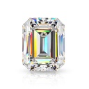 Loose Moissanite White Clean Emerald Cut 11.00 x 7.00 MM