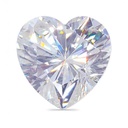 Loose Moissanite White Clean Heart Cut 4.50 MM