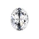 Loose Moissanite White Clean Rose Cut Oval 10.00 x 8.00 MM