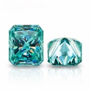 Loose Moissanite Blue Clean Radiant Cut 5.00 x 3.00 MM