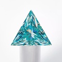 Loose Moissanite Blue Clean Triangle Cut 11.00 MM