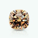 Loose Moissanite Deep Brown Clean Cushion Cut 10.00 MM
