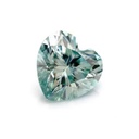 Loose Moissanite Fancy Blue Clean Heart Cut 10.00 MM