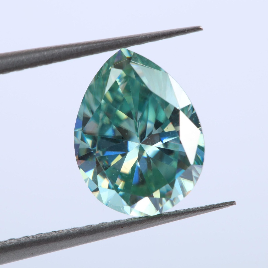 Loose Moissanite Fancy Blue Clean Pear Cut 6.00 x 4.00 MM
