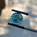 Loose Moissanite Fancy Blue Clean Portuguese Cut 6.25 MM