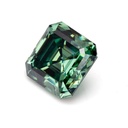 Loose Moissanite Green Clean Asscher Cut 8.00 MM