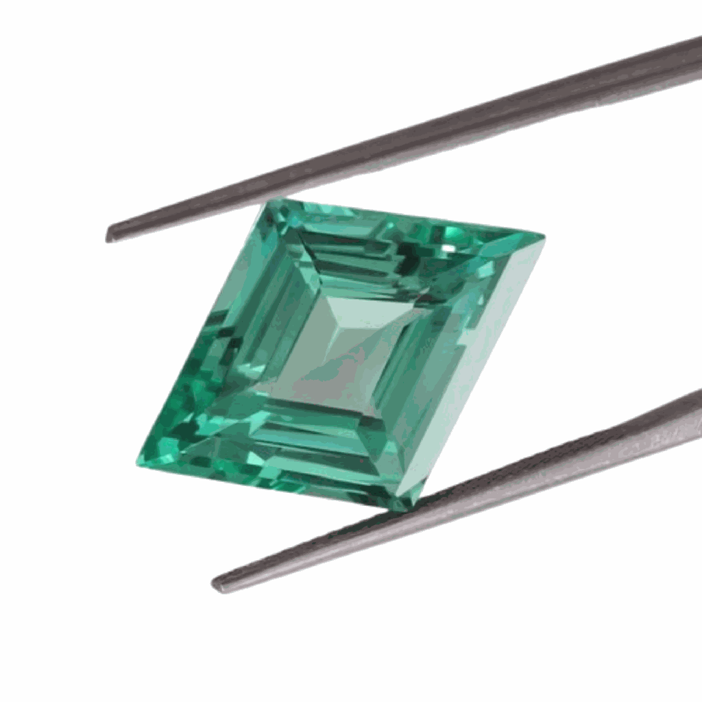 Loose Moissanite Green Clean Lozenge Cut 9.00 x 6.00 MM