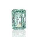 Loose Moissanite Green Clean Radiant Cut 11.00 x 9.00 MM
