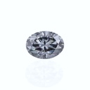 Loose Moissanite Grey Clean Oval Cut 8.00 x 6.00 MM