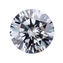Loose Moissanite Grey Clean Round Cut 6.00 MM