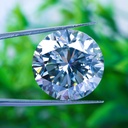 Loose Moissanite Ice Blue Clean Round Cut 11.25 MM