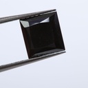 Loose Moissanite Jet Black Clean Princess Cut 5.00 MM