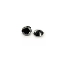Loose Moissanite Jet Black Clean Round Cut 4.50 MM