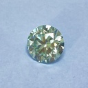 Loose Moissanite Salt & Pepper Light Green Clean Round Cut 9.50 MM