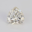 Loose Moissanite Off White Clean Heart Cut 9.50 MM