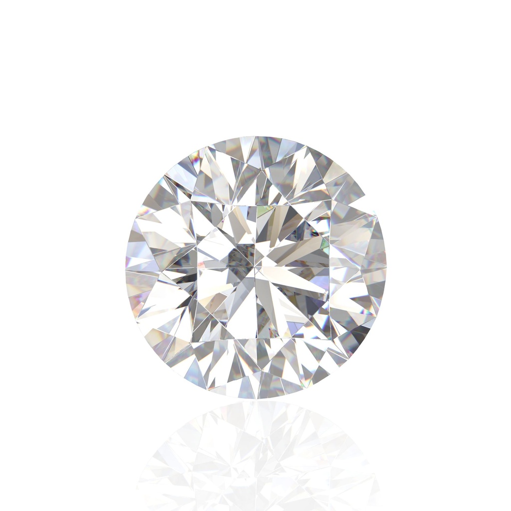 Loose Moissanite Off White Clean Round Cut 5.50 MM